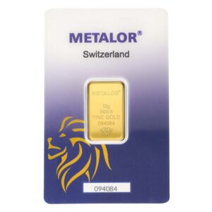 10 Gram Metalor Swiss Gold Bullion Bar